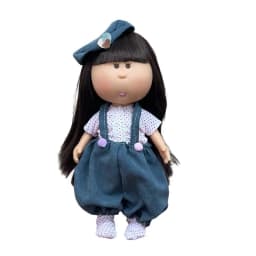 For 24cm Spanish Potato Mia Doll Lovely Outfit Clothing Denim Puppy Overall Dress Plaid Skirt Pants Set Clothes Dollhouse Gift