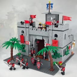 24 medieval minifigures M8179 scorpion country soldiers children assemble small particle building block toys cross-border