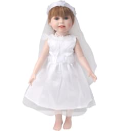 Doll Wedding Dress Series 18 inch Girl Long Wedding Dress Doll Dress Accessories