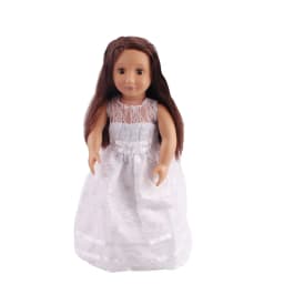 Doll Wedding Dress Series 18 inch Girl Long Wedding Dress Doll Dress Accessories
