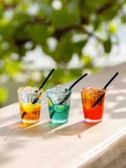 1pc 1:12 Scale Miniature Fruit Tea Drink for Dollhouse, Mini Simulated Food Toy, Decor for Kitchen & Bar Scenes