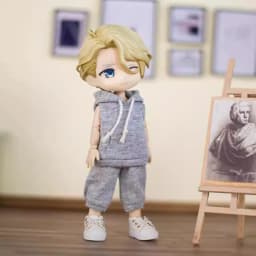 For P9 Obitsu 11 Sports Casual Hoodie Pants For 1/12 OB11 ufdoll YMY Molly Body Doll Cloth Doll Outfit Clothes