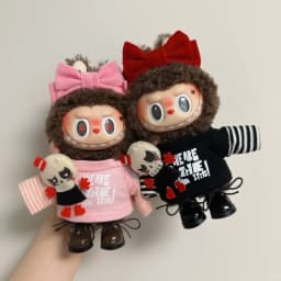 In Stock Clothes 10cm/17cm/38cm/58cm For Labubu / Zimomo Doll Costume Cute Clothes And Shoes No Doll Included Valentine'S Day