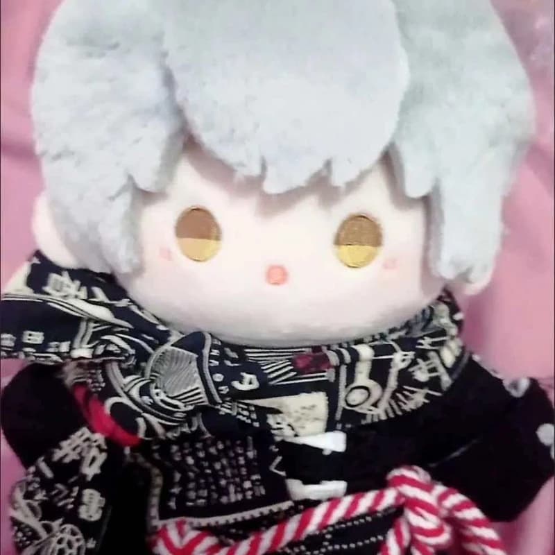20cm Anime Game Honkai: Star Rail Caelus Kawaii Cosplay Soft Cotton Doll Body With Skeleton Cartoon Dress Up Toy Figures Gifts
