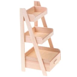 1:12 Scale Wooden Flower Stand for Dollhouse Mini Furniture Handmade Model