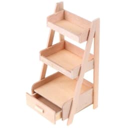 1:12 Scale Wooden Flower Stand for Dollhouse Mini Furniture Handmade Model