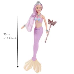 Hot Sale 14 Inch Mermaid Doll Toys Lighting Singing Music Toy Fast Shipping Things Children' DIY Play Toy Birthday Present