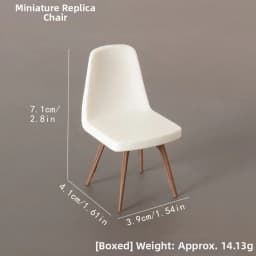 Mini 1/12 Dollhouse Miniature Chair Multistyles Modern Simple Wood Coffee Dining Table Chairs House Decoration