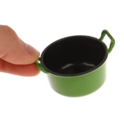 **1/12 Dollhouse Simulation Soup Pot Model Dollhouse Miniature Kitchen Cooking Pot Saucepan Decoration Dolls House Accessories