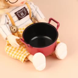 **1/12 Dollhouse Simulation Soup Pot Model Dollhouse Miniature Kitchen Cooking Pot Saucepan Decoration Dolls House Accessories