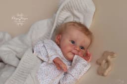 NPK 18'' Unfinished Unpaited DIY Parts Reborn Ayla Handmade High Quality Fresh Color Newborn Size with Cloth Body and Eye