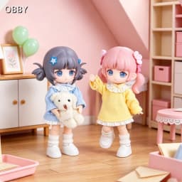 For Obitsu 11 Doll Cute Pajamas Dress For OB11 1/12 Gsc Molly YMY Asi 2.0 Body9 Doll Cloth NAGI Doll Outfit Clothes