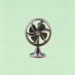 Miniature 1:12 Scale Dollhouse Electric Fan Retro Vintage Doll Fan Furniture Living Scene Iron Frame Mini Fan Model DIY