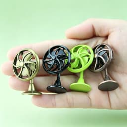 Miniature 1:12 Scale Dollhouse Electric Fan Retro Vintage Doll Fan Furniture Living Scene Iron Frame Mini Fan Model DIY