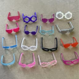 Candy Color 1/6 Doll Glasses Handrings DIY Doll Dressing Accessories Original Doll Decorations Part for Doll Making