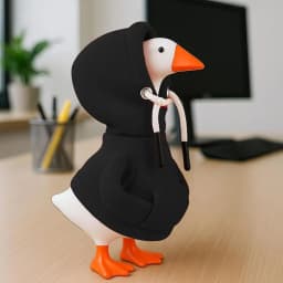 5 Inch Goose Outfits Red Hoodies Soft Solid Color Mini Porch Goose Hoodies Desk Goose Outfits Clothes for Table Decoration