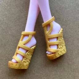 1/6 Scale Monster Doll Shoes Sandals DIY Dressing Accessories Set - Purple Blue Red Green Colors for Doll Decorations