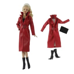 2023 Multistyles Dolls Dress Casual Wear Fashion PU Leather Jacket Girl Clothes for 1/6 BJD Dolls/30cm Dolls