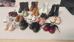 1/6 BJD Mini Doll Shoes Dress Up 24cm 30cm Doll Jointed Doll Footwear Fit Mia Spanish Potato Doll Outfit Accessories
