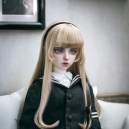 Long Straight Hair Wig Elegant Girls BJD/SD Wig 1/3 1/4 1/6 Green GoldenDoll Accessories In Stock