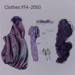 ShugaFairy BJD 1/4 Yiran D Fullset Tan Skin Gypsy Star Diviner Purple Moon Theme Resin Halo Handmade Resin FC Ball Jointed Doll