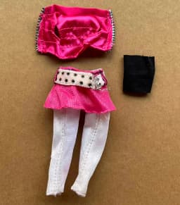 Monster Doll Coat Tshirt Skirt Clothes 1 /6 Slim Dressing Parts Decors Compatible with Monster Bratss Slim Doll Body