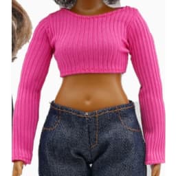 LX1295 Beautiful dress top skirt suit clothes gifts for your curvy babi 1/6 dolls