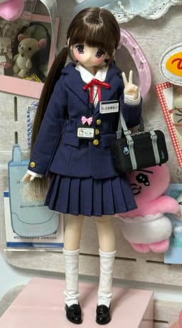 Blythe OB22 Doll Clothes Japanese School Uniform Formal Suit Shirt JK Pleated Skirt For 1/6 BJD OB24 Gift Birthday