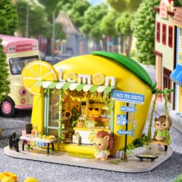 DIY Miniature Dollhouse Kit with LED Light Handmade 3D Puzzle Mini House Toys Home Decor Wooden Crafts For Xmas Birthday Gifts