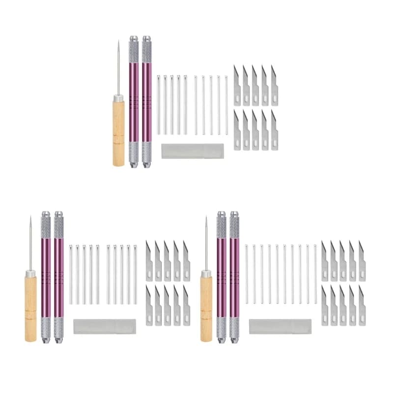 Y4QA Efficient Ergonomic Doll Hair Planting Tool Rerooting Toolkits Metal Doll Hair Rooting Tool for Doll Crafting Use