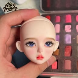 In Stock Hand Painted 1/6 Bjd Doll Head Finished Makeup Mjd Replacement Head, Removable Eyeballs Doll Parts