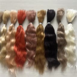 Latest 10 Grams / Bag Mohair for Reborn Doll /BJD Doll Coffee Golden Red Doll Reborn Handrooted Mohair Doll Hair Accessory