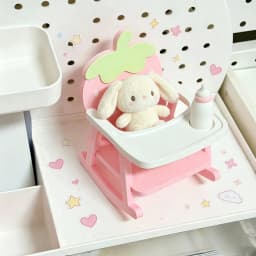 New Kawaii 3D Printed Strawberry Chair 10cm Cotton Doll Furniture Mini Cute Doll Korean Accessories DIY Scene Decoration Gift