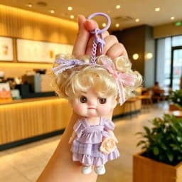 Cute 10cm Doll Keychain Bag Pendant for Bjd Doll Dolls for Girls Mini Dolls Mobile phone Decoration