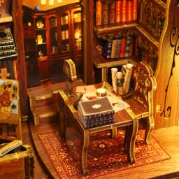 DIY Book Nook Shelf Insert Kit 3D Wooden Puzzle Assembly Bookshelf Bookend Building Home Dollhouse Toy For Xmas Birthday Gifts