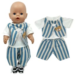 Baby Doll Summer Clothes for 43cm Born Baby Doll Swim Clothes 18 Inch Doll Bikini