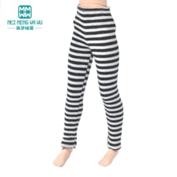 Toys Doll Clothes Fit 28-30cm Blyth Azone OB22 OB24 Party Doll Dress Up Soot Stripes Pink Gray Tights Pantyhose