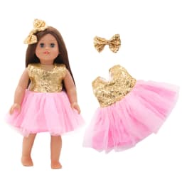 Doll Flamingo Summer Clothes 15 Styles Skirt Dress Accessories Fit 18 Inch American&43 Cm Baby New Born Doll Generation Gifts