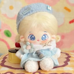 Cute 20cm Idol Doll With Clothes Kawaii Plush Cotton Dolls Stuffed Toy DIY Birthday Gift