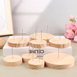 1pcs Display Stand Holder Crochet Stands Rack Support Storage Base Wooden Figure Animal Action Suppprt Base
