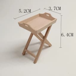 1/12 Dollhouse Miniature Wooden Bed Mini 8 Styles Chairs Model Toys Doll House Simulation Furniture Cabinet Bed Model