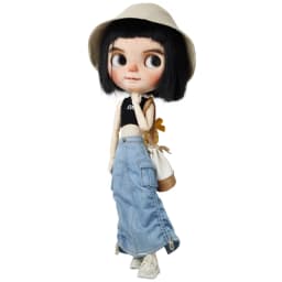For Blythe Doll Jeans Coat for Ob24 Ob22 Azone Dolls Clothes Denim Jacket