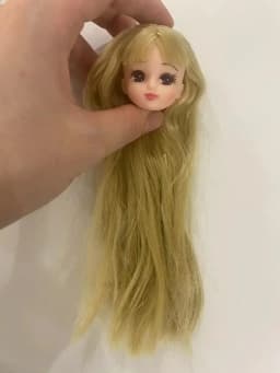 short long hair doll heads licca colorful hair girls boys doll head