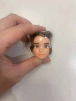 short long hair doll heads licca colorful hair girls boys doll head