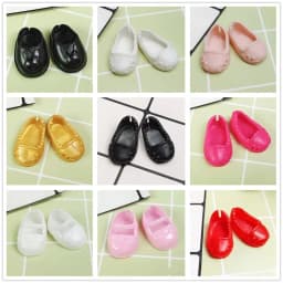 1 pairs Fashion Doll Shoes Boots PVC Cute Dolls Stand Other Accessories 10 Styles General-Purpose Doll Body Shoes for 17cm Dolls