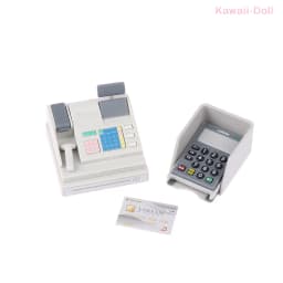 1Set Supermarket Store Card Machine Scanner Model Toy Doll House Scene Decoration