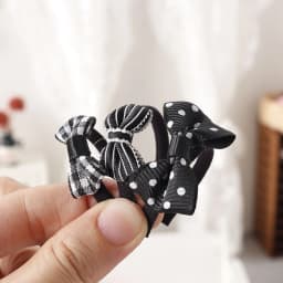 1Pcs 1:12 Dollhouse Accessories Doll Bow Headband ob11 Handmade Doll Hair Accessories DIY Doll Pearl Hairpin