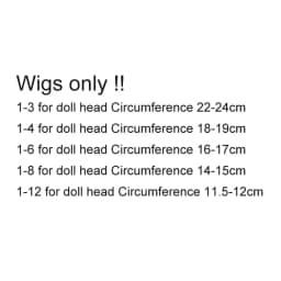 1/3 1/4 1/6 1/8 1/12 high temperature fiber hair BJD SD doll wig long straight doll wig 25 colors
