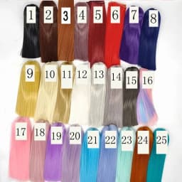 1/3 1/4 1/6 1/8 1/12 high temperature fiber hair BJD SD doll wig long straight doll wig 25 colors