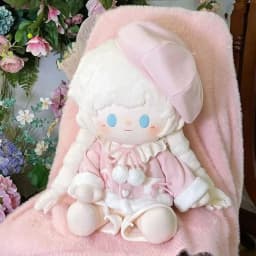 40CM Plush Doll Clothes Sitting Posture Cotton Doll Clothing Cute Beret Winter Coat Pants Suit Replacement Doll Accessories Gift